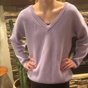 Babaton Lilac V-Neck Sweater